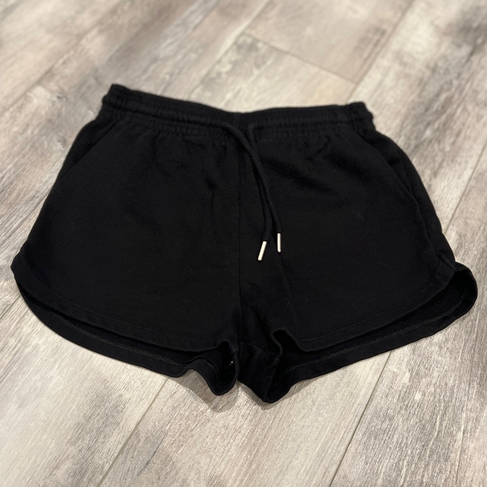 🌟 3/$25 H&M Black Drawstring Sweatshirt Shorts